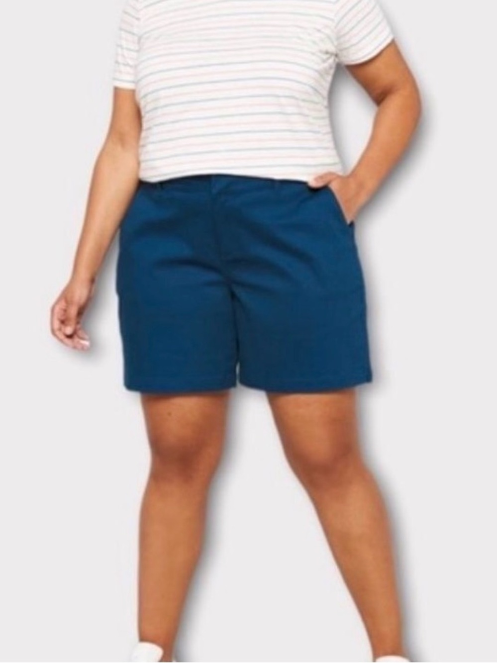 41 Hawthorn Teal Blue Plus Size Chino Short Size 18w NWT